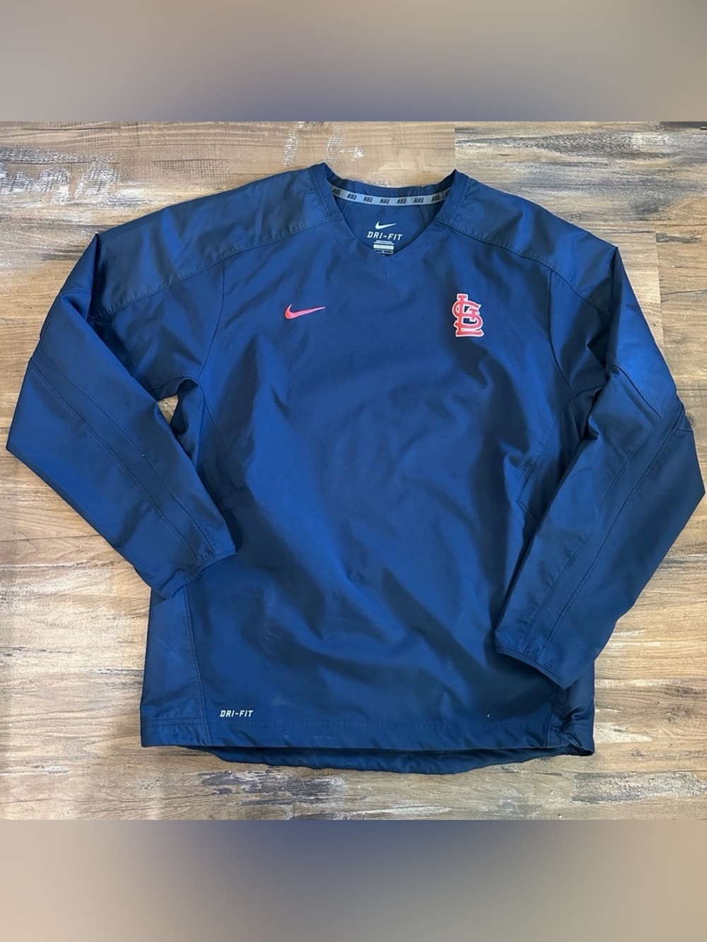 DONATING SOON - Nike St. Louis Cardinals Navy Dri-FIT Pullover Windshirt